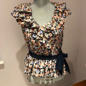 Sleeveless Ruffle Top